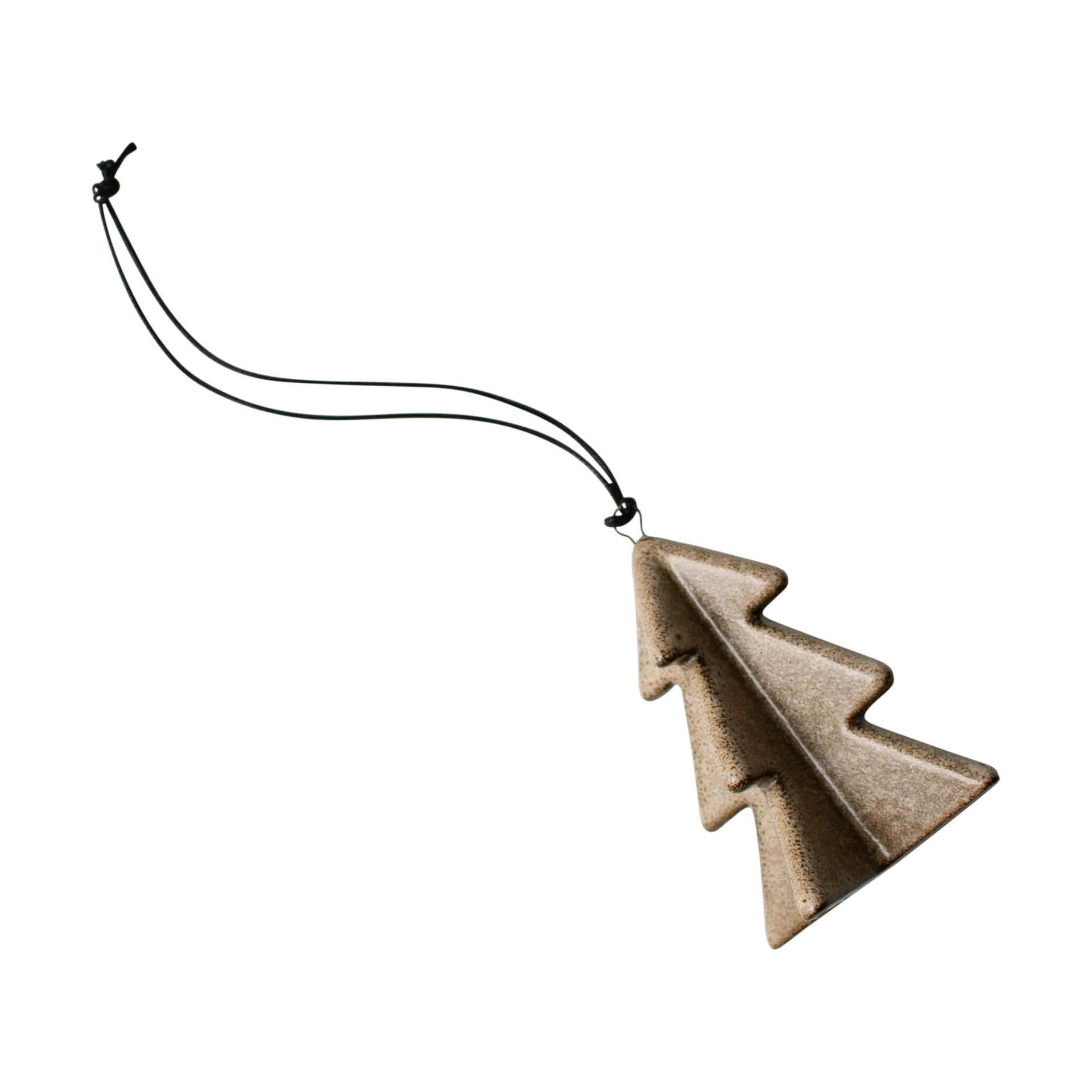 Árbol colgante de invierno 7 cm, Beige DBKD