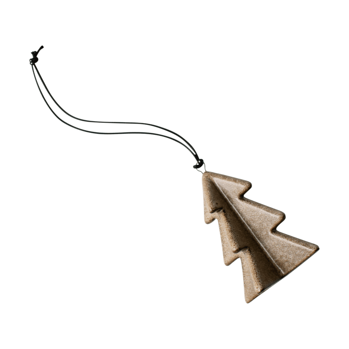 Árbol colgante de invierno 7 cm - Beige - DBKD