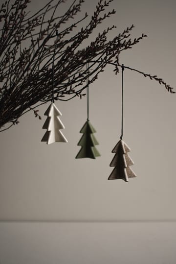 Árbol colgante de invierno 7 cm - Vainilla - DBKD