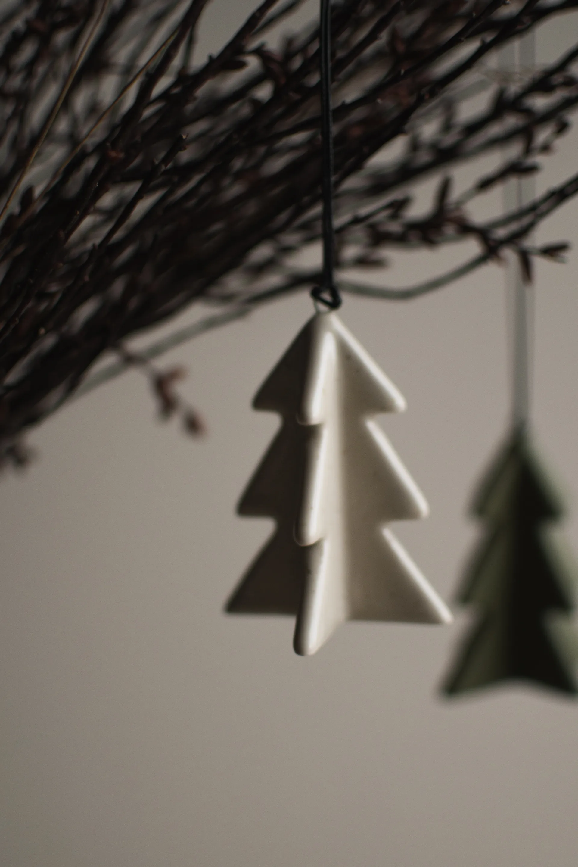 Árbol colgante de invierno 7 cm, Vainilla DBKD