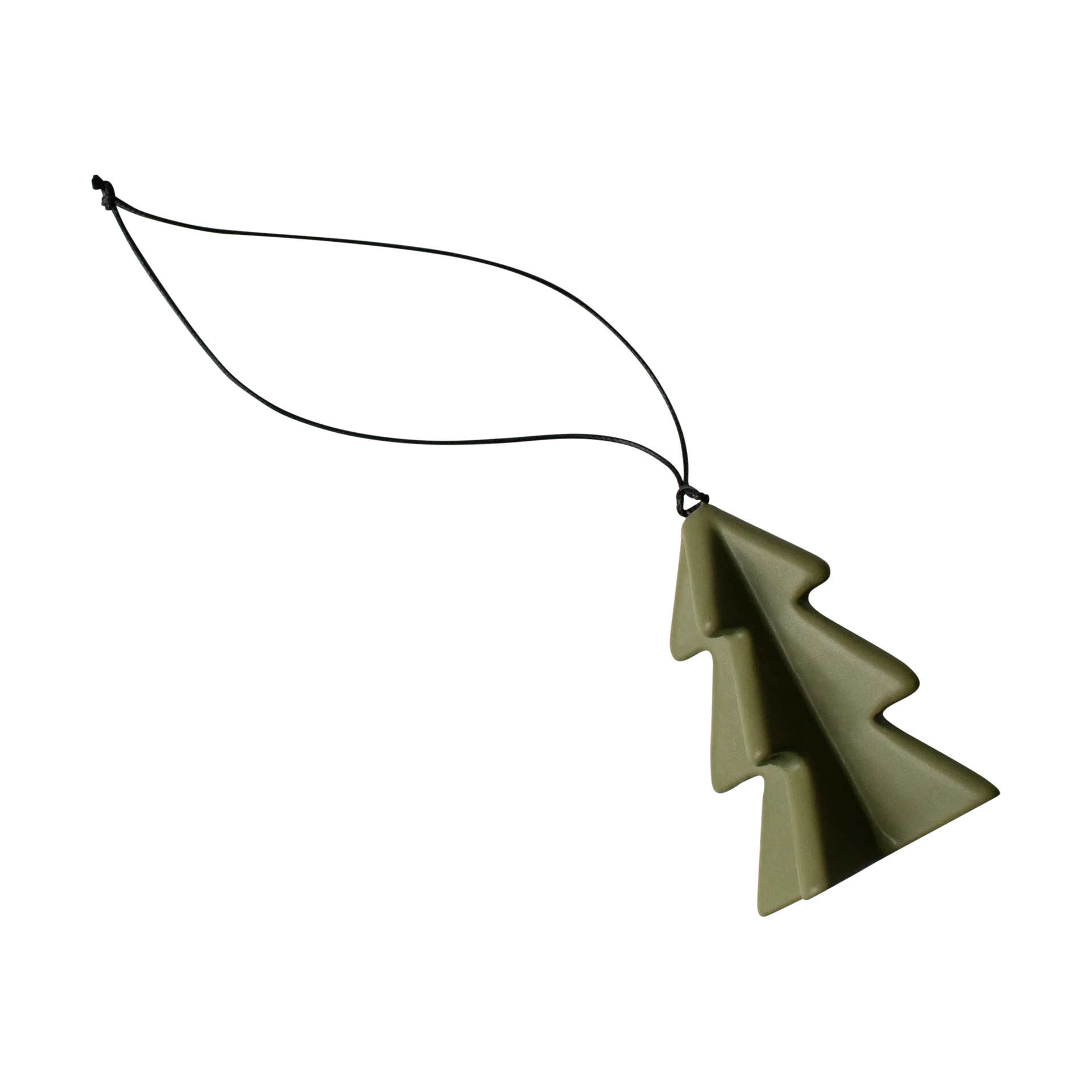 Árbol colgante de invierno 7 cm, Verde DBKD