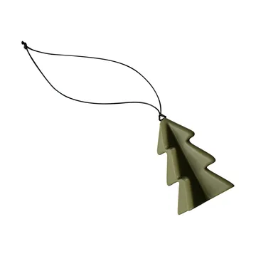 Árbol colgante de invierno 7 cm - Verde - DBKD