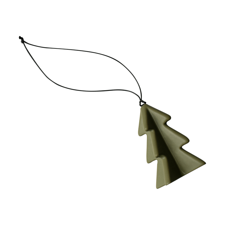Árbol colgante de invierno 7 cm - Verde - DBKD