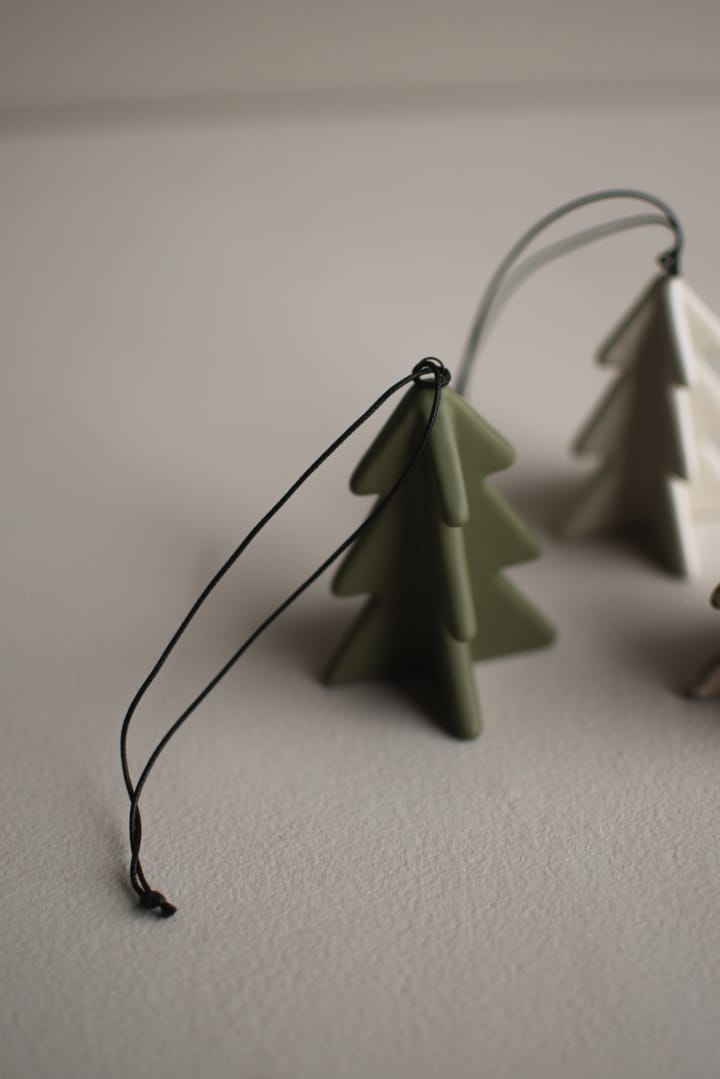 Árbol colgante de invierno 7 cm, Verde DBKD