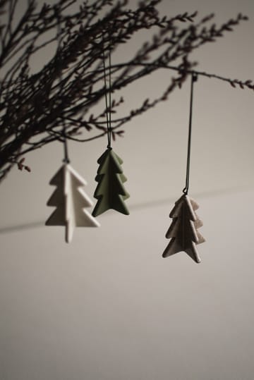 Árbol colgante de invierno 7 cm - Verde - DBKD