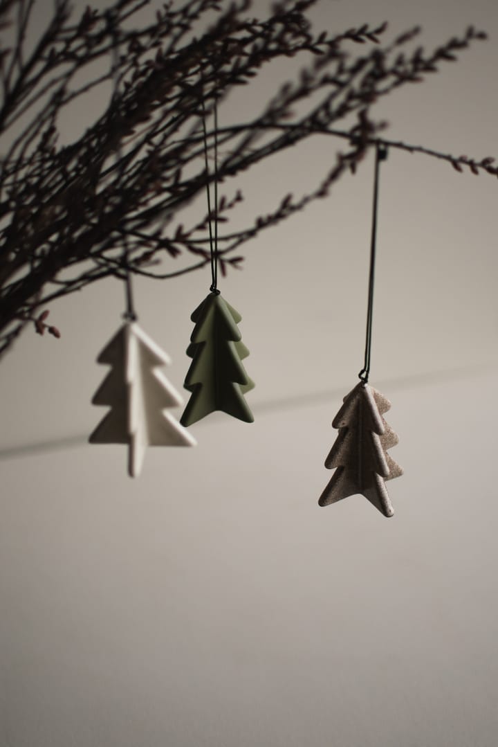 Árbol colgante de invierno 7 cm, Verde DBKD