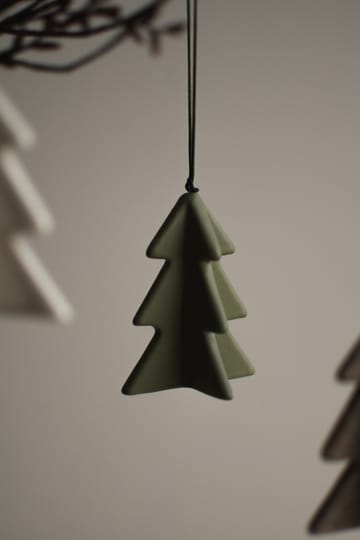 Árbol colgante de invierno 7 cm - Verde - DBKD