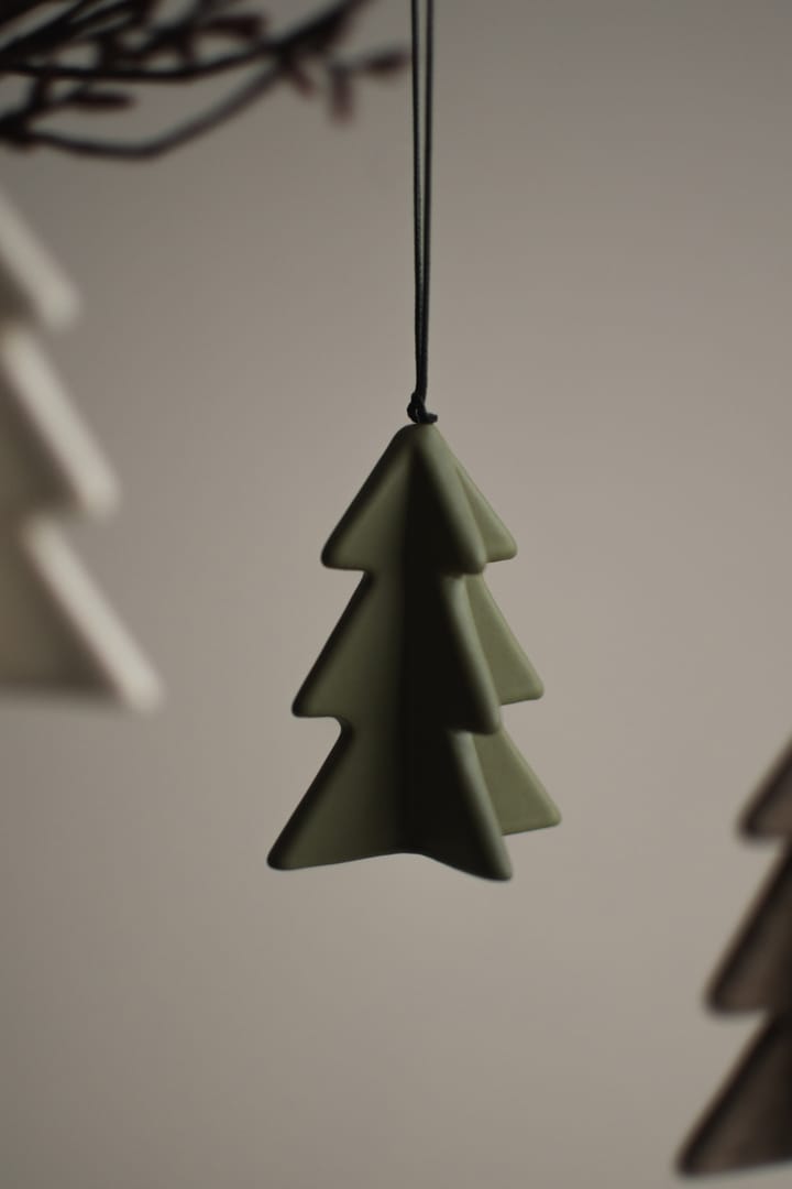 Árbol colgante de invierno 7 cm, Verde DBKD