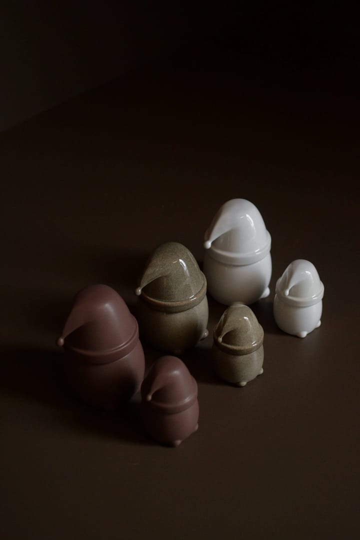 Bol con tapa Eating Santa pequeño, Maroon DBKD