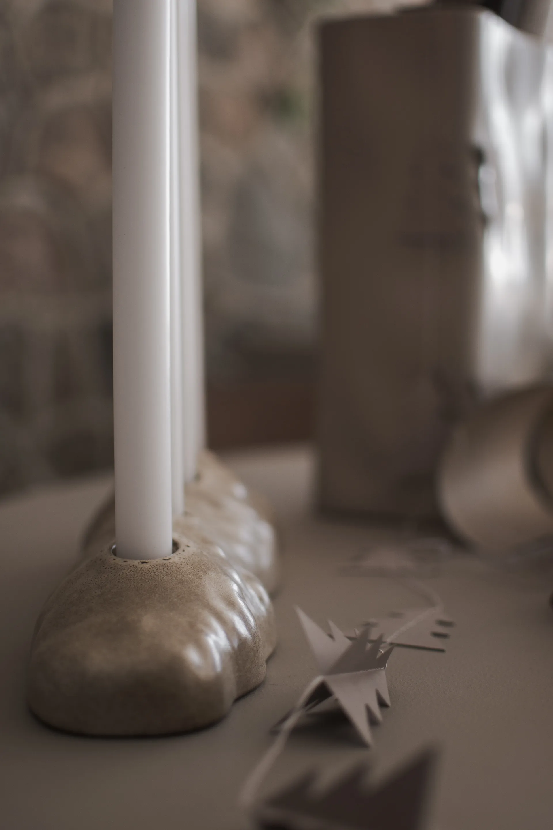 Candelabro de Adviento Base, Beige DBKD