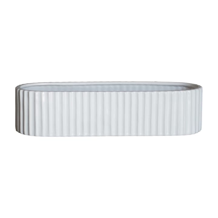 Candelabro de adviento Stripe 30 cm - Shiny white - DBKD