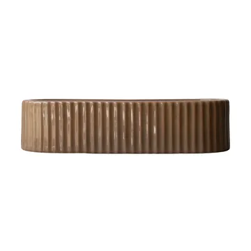Candelabro Stripe 30 cm - Shiny nougat - DBKD