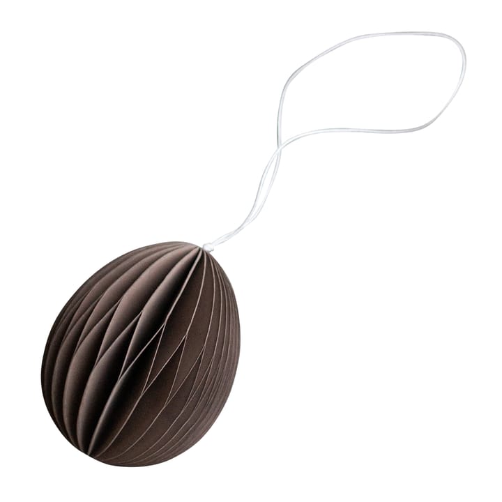 Colgante de pascua Ovoid papel 7 cm - Brown - DBKD