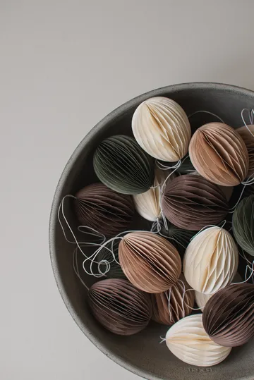 Colgante de pascua Ovoid papel 7 cm - Sand - DBKD