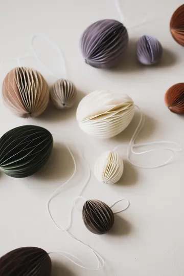 Colgante de pascua Ovoid papel 7 cm - Sand - DBKD