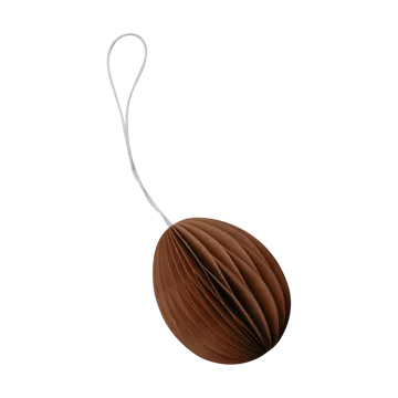 Colgante de pascua Ovoid papel 7 cm - Terracotta - DBKD