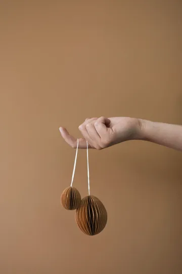 Colgante de pascua Ovoid papel 7 cm - Terracotta - DBKD
