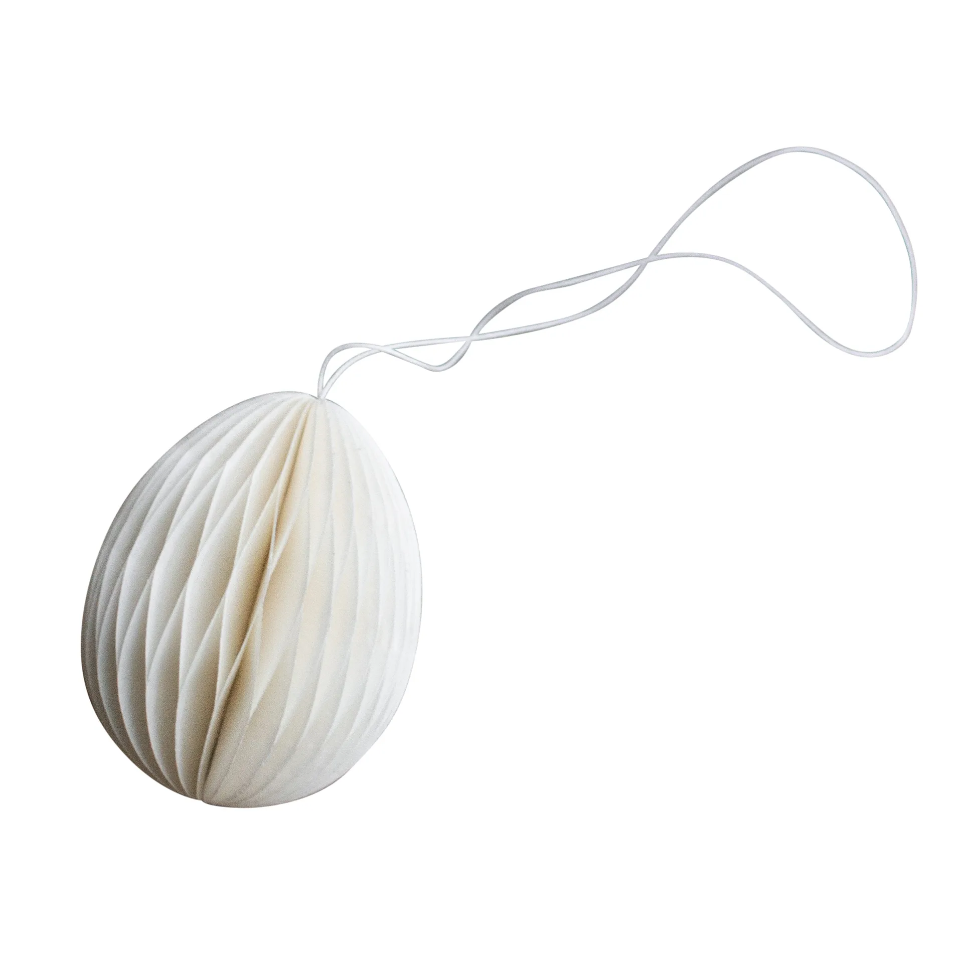 Colgante de pascua Ovoid papel 7 cm, White DBKD