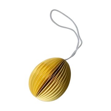 Colgante de pascua Ovoid papel 7 cm - Yellow - DBKD
