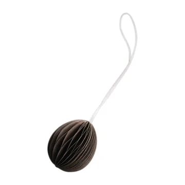 Colgante de Pascua Ovoid papel small 4 cm - Brown - DBKD