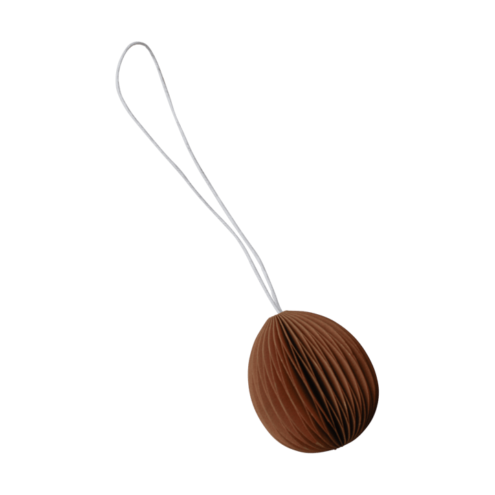 Colgante de Pascua Ovoid papel small 4 cm - Terracotta - DBKD