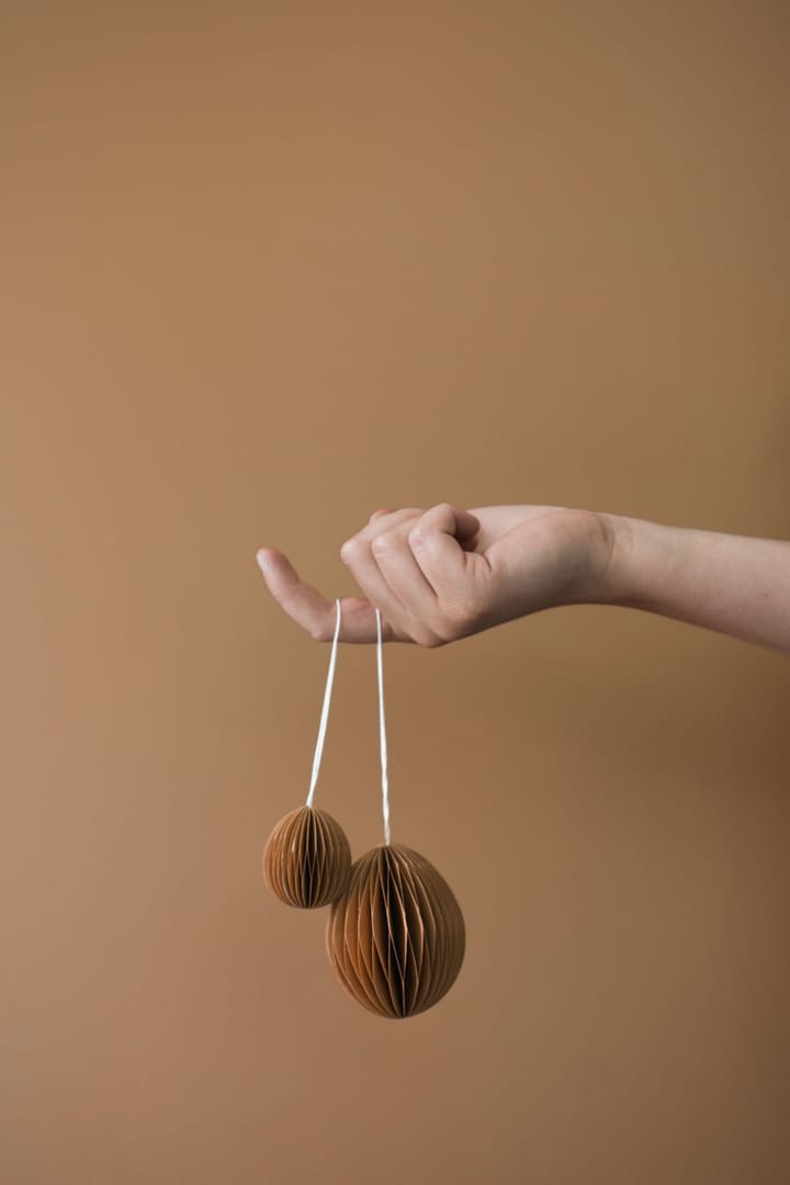 Colgante de Pascua Ovoid papel small 4 cm, Terracotta DBKD
