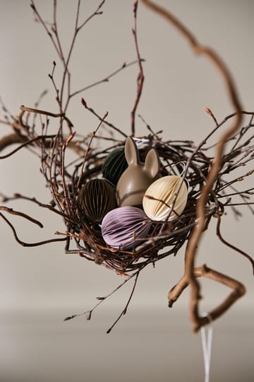 Colgante de Pascua Ovoid papel small 4 cm - White - DBKD