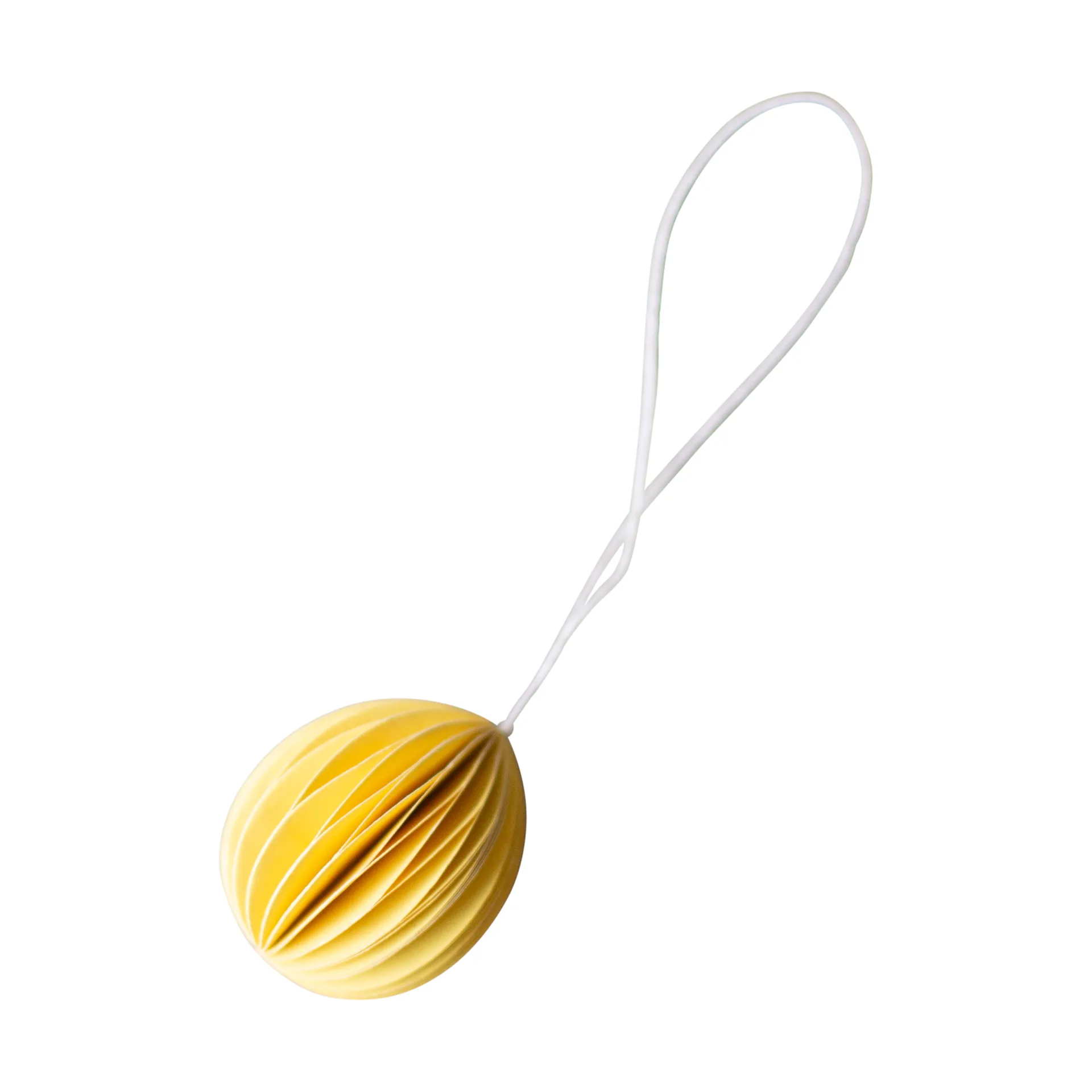 Colgante de Pascua Ovoid papel small 4 cm, Yellow DBKD