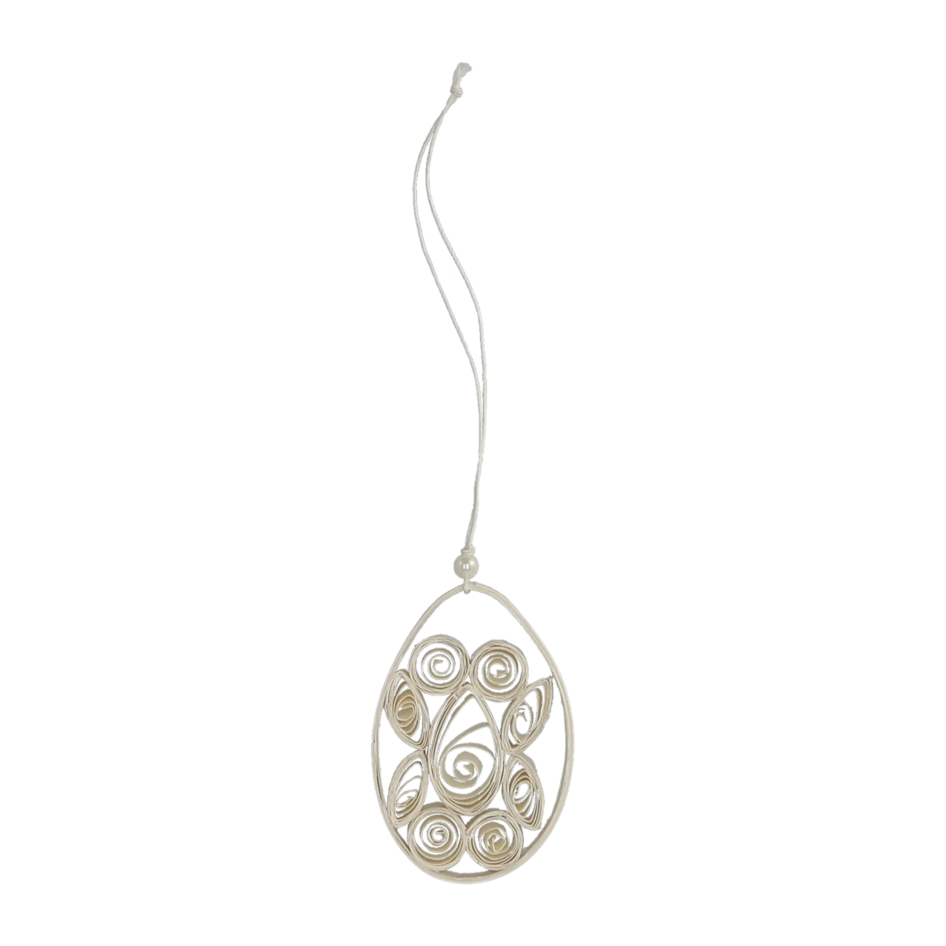 Colgante de pascua Paper egg, blanco DBKD