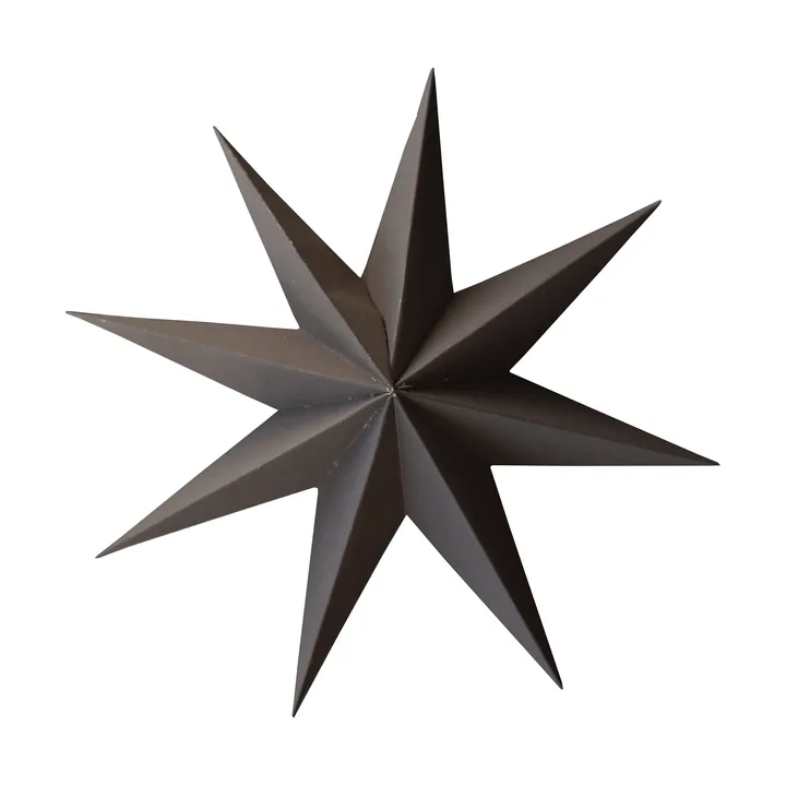 Colgante decorativo Paper winter star - Brown, large, Ø19 cm - DBKD