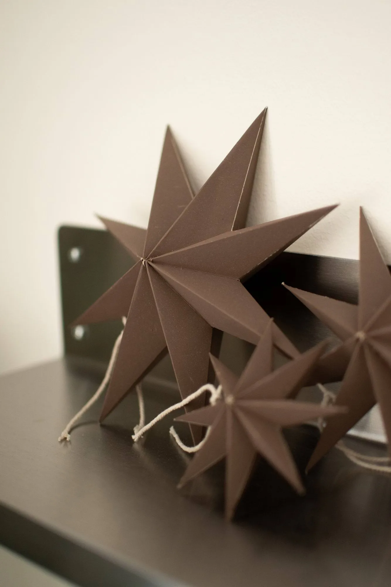 Colgante decorativo Paper winter star, Brown, large, Ø19 cm DBKD