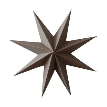 Colgante decorativo Paper winter star - Brown, medium, Ø14 cm - DBKD
