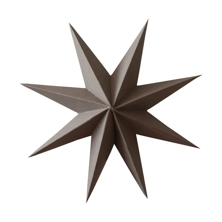 Colgante decorativo Paper winter star - Brown, medium, Ø14 cm - DBKD