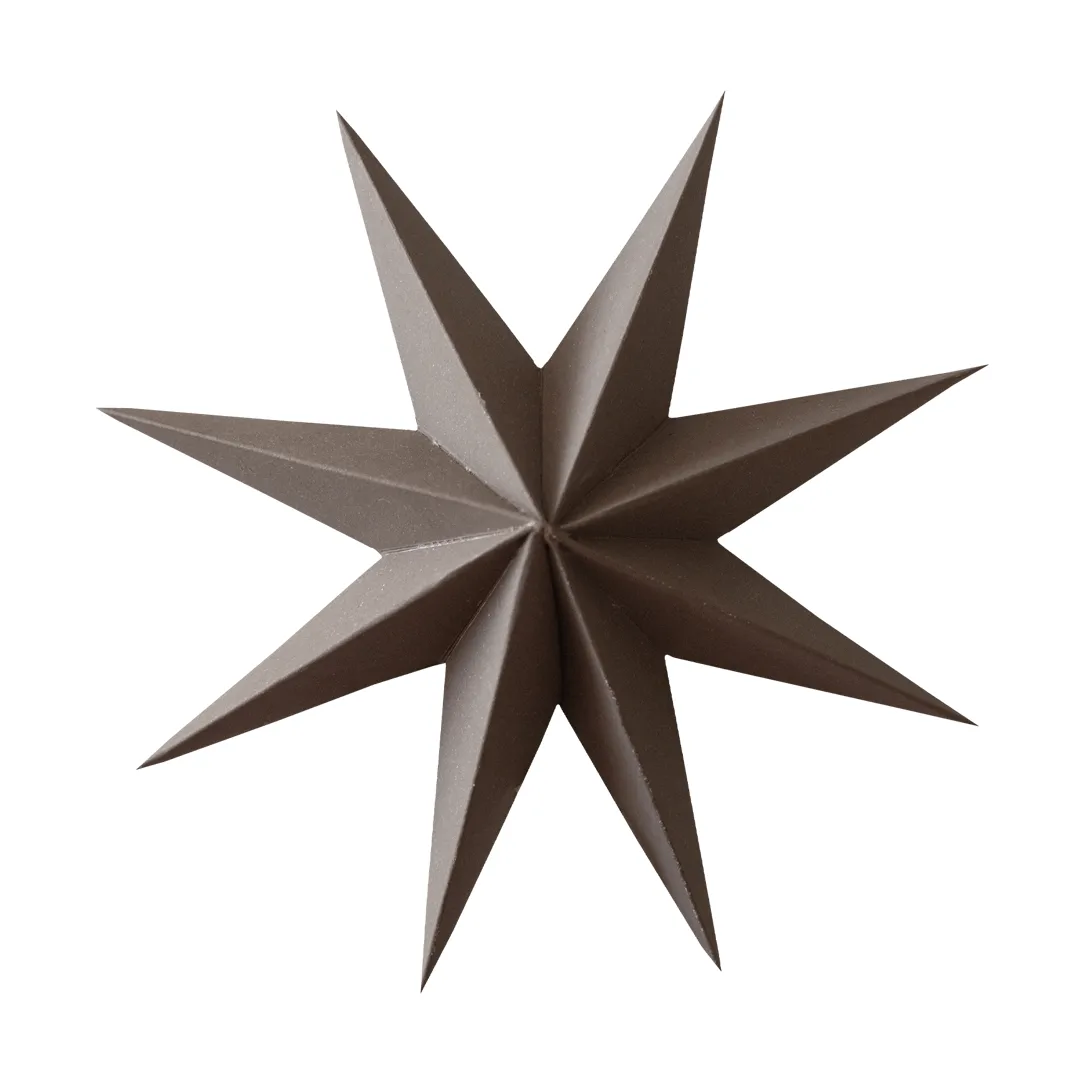 Colgante decorativo Paper winter star, Brown, small, Ø9 cm DBKD