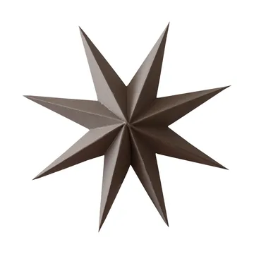 Colgante decorativo Paper winter star - Brown, small, Ø9 cm - DBKD