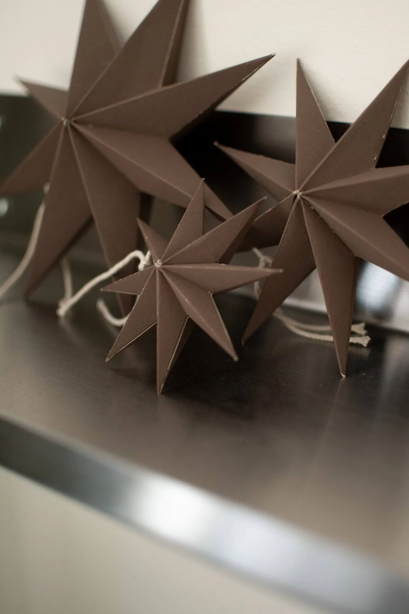 Colgante decorativo Paper winter star, Brown, small, Ø9 cm DBKD