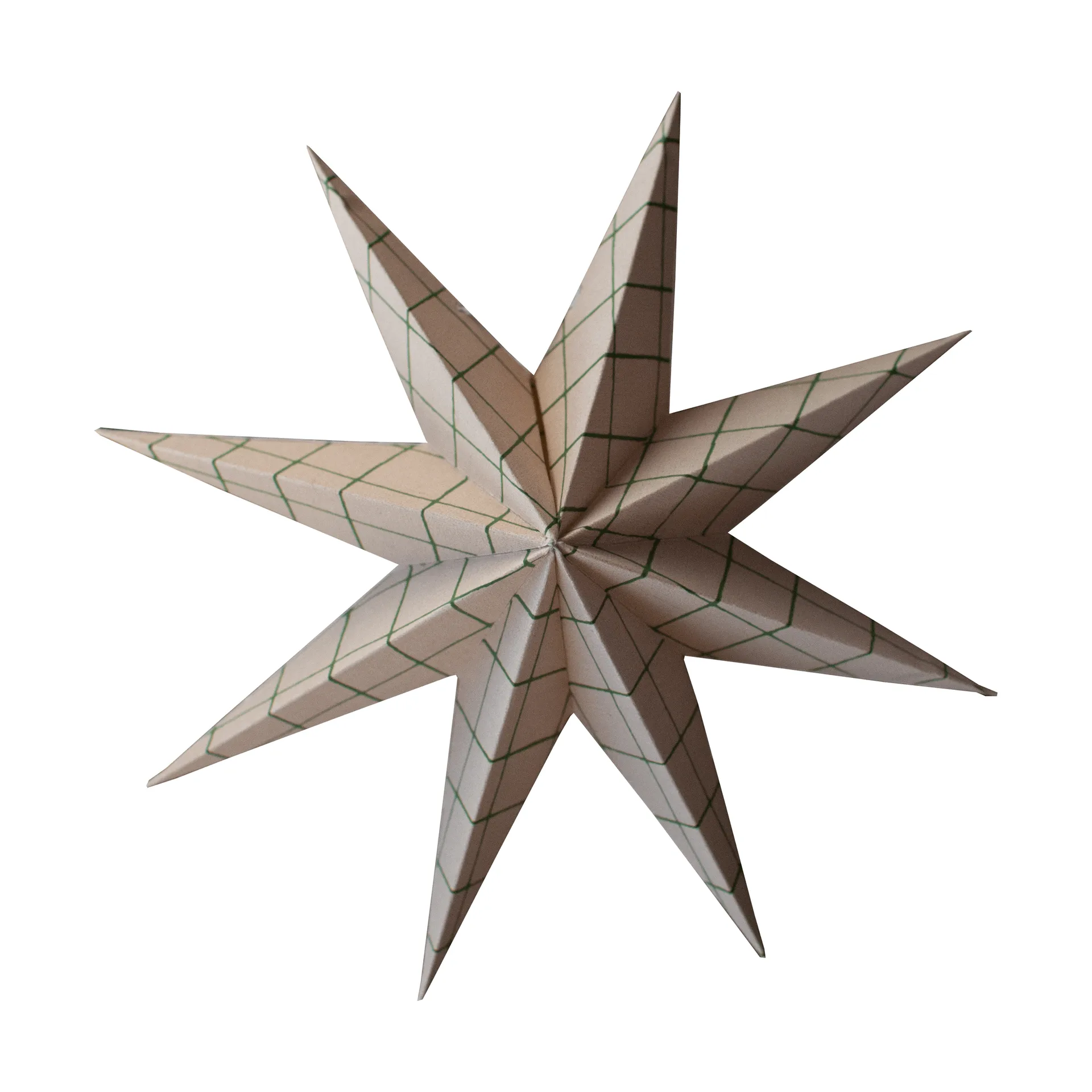 Colgante decorativo Paper winter star, Square sand, large, Ø19 cm DBKD