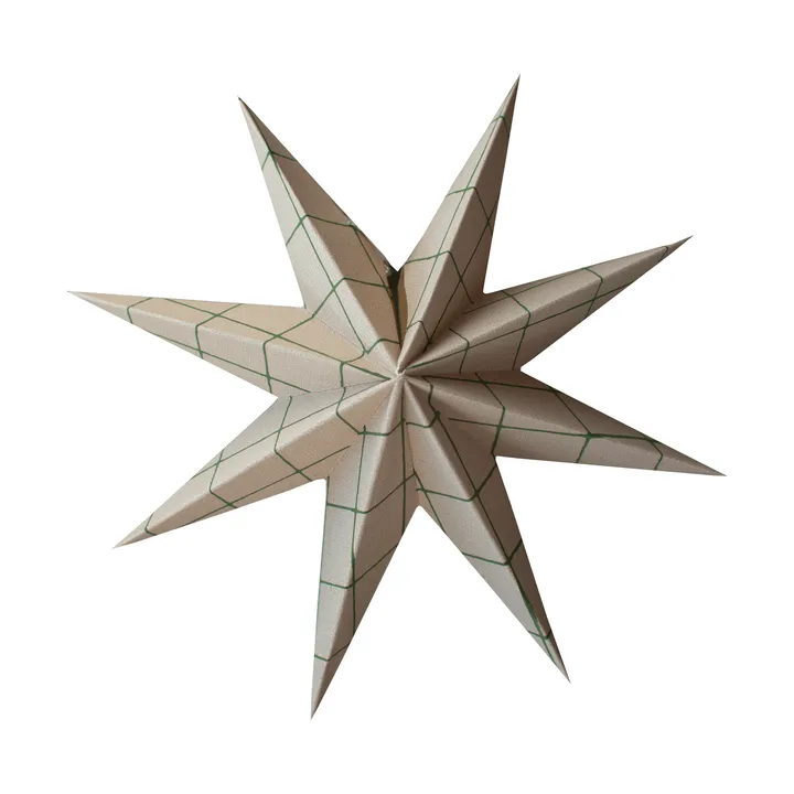 Colgante decorativo Paper winter star - Square sand, medium, Ø14 cm - DBKD