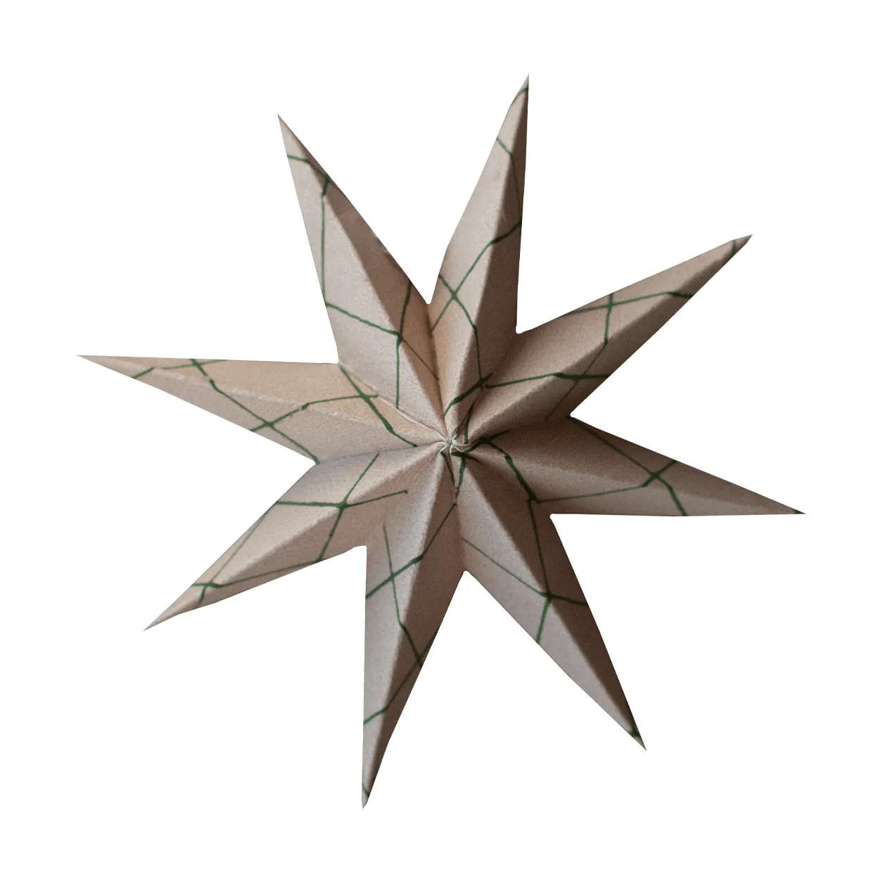 Colgante decorativo Paper winter star, Square sand, small, Ø9 cm DBKD