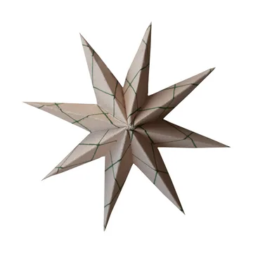 Colgante decorativo Paper winter star - Square sand, small, Ø9 cm - DBKD