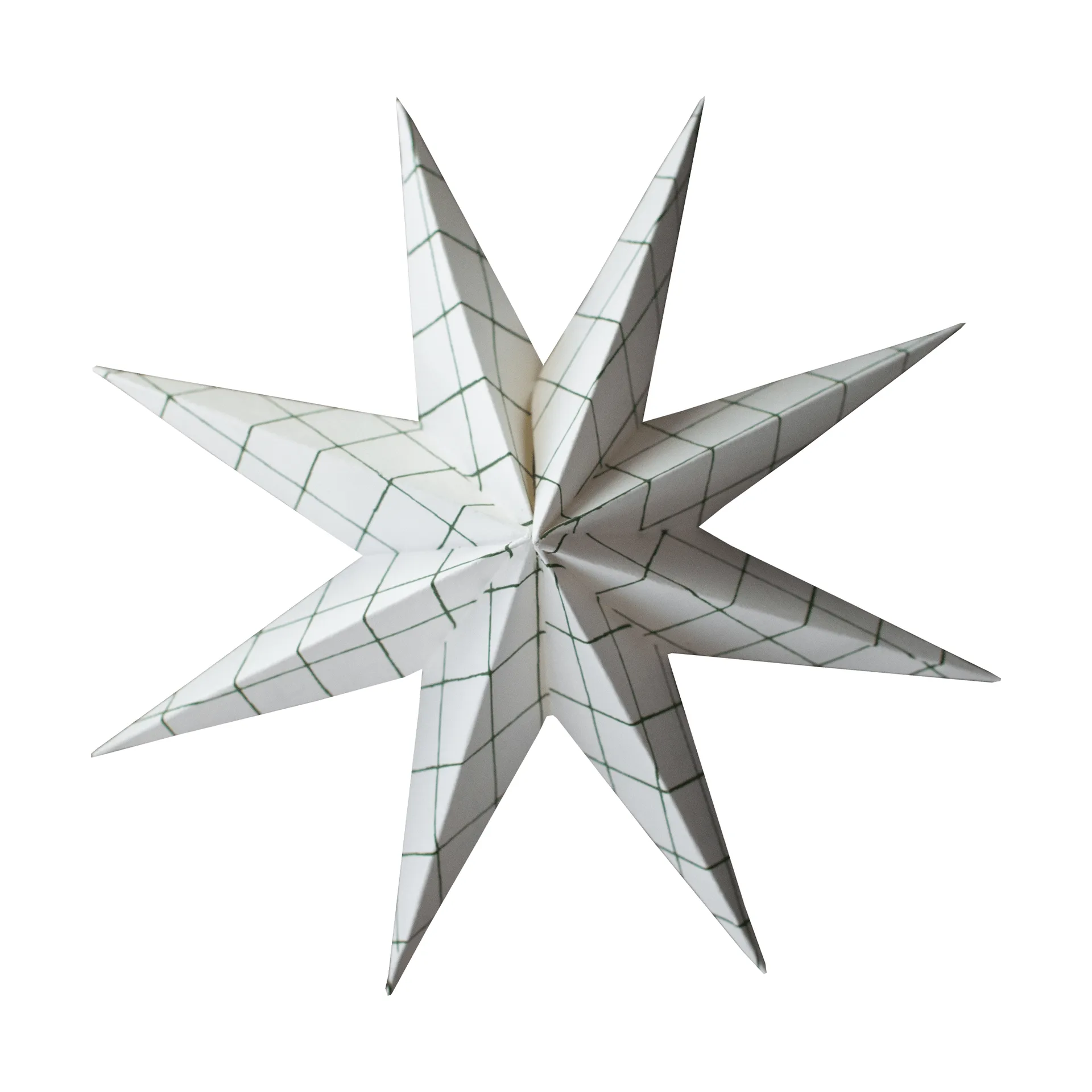 Colgante decorativo Paper winter star, Square white, large, Ø19 cm DBKD