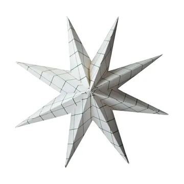 Colgante decorativo Paper winter star - Square white, large, Ø19 cm - DBKD
