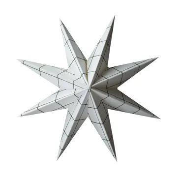 Colgante decorativo Paper winter star - Square white, medium, Ø14 cm - DBKD