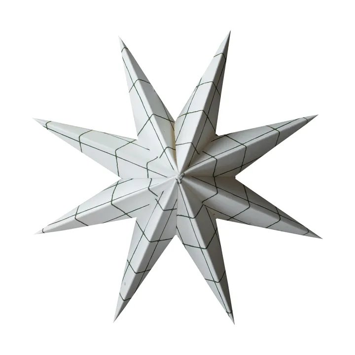 Colgante decorativo Paper winter star - Square white, medium, Ø14 cm - DBKD