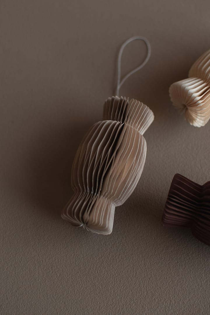 Colgante navideño Paper candy, Beige DBKD