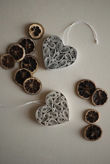 Corazón de papel 8 cm - Topo - DBKD