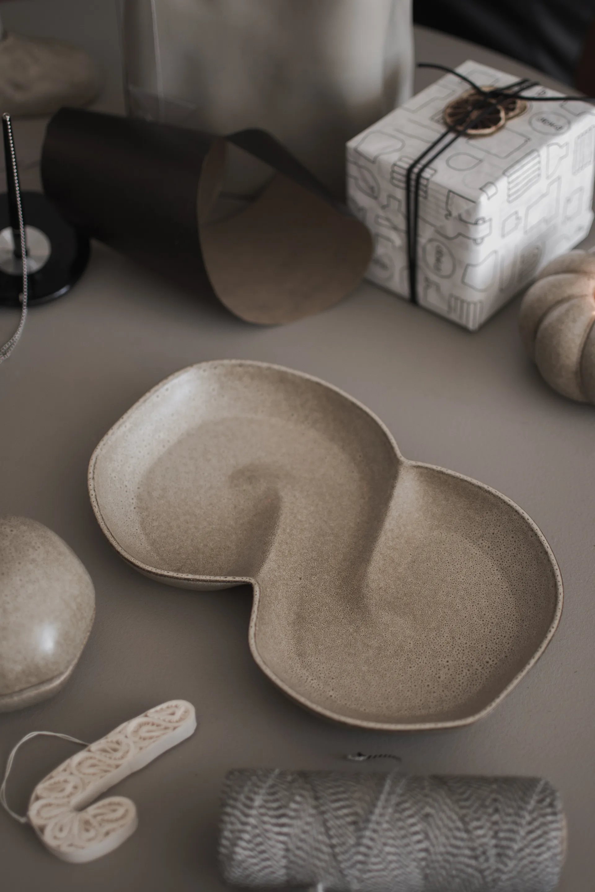 Cuenco con tapa Bun 11x18 cm, Beige DBKD