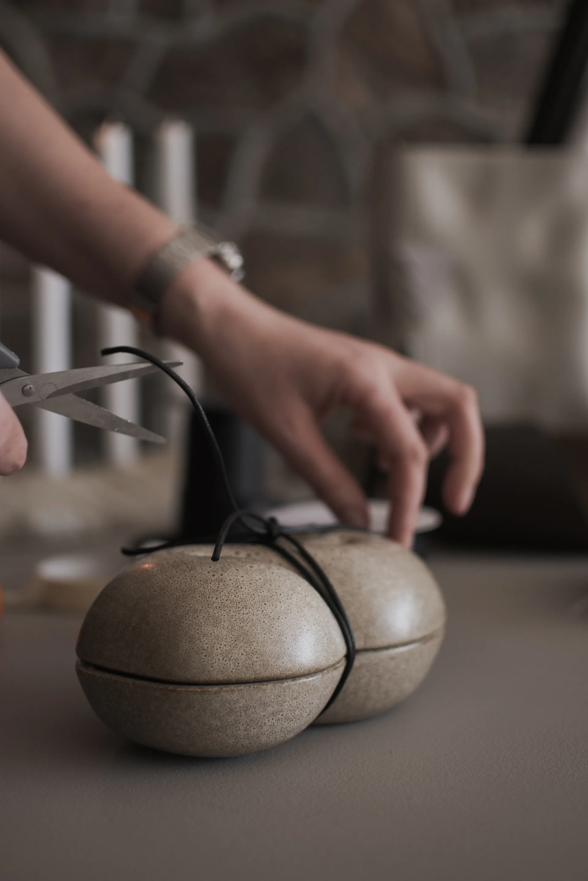 Cuenco con tapa Bun 11x18 cm, Beige DBKD