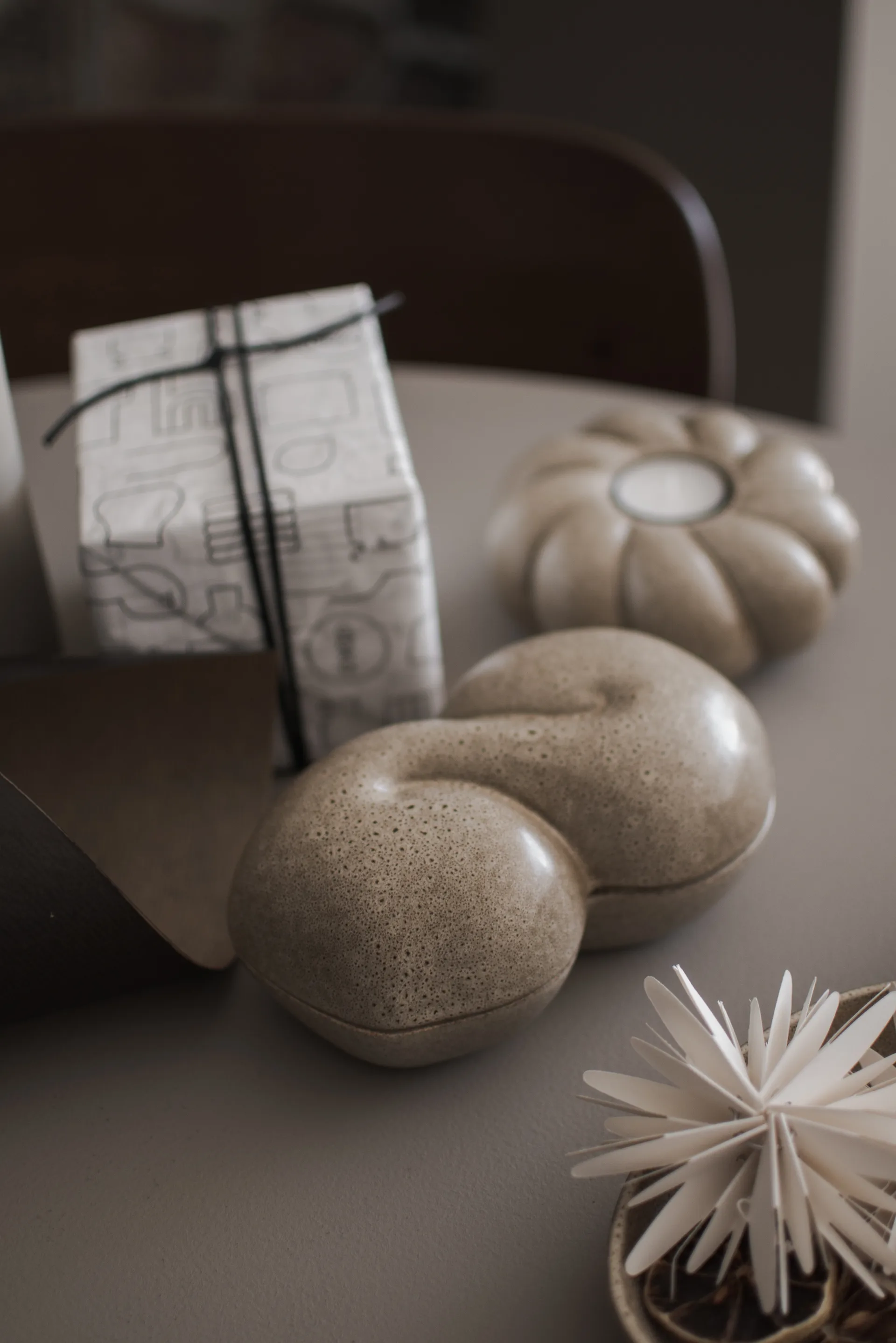 Cuenco con tapa Bun 11x18 cm, Beige DBKD