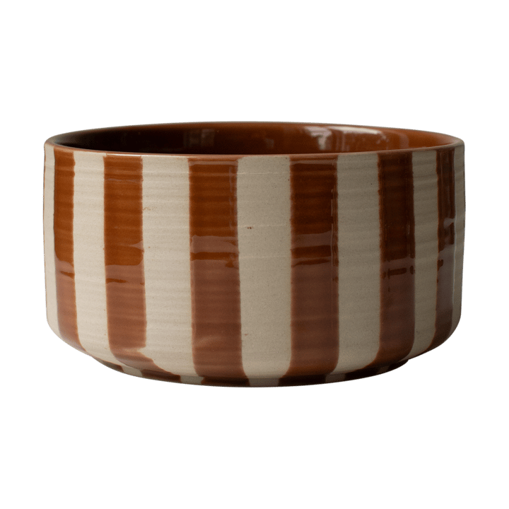 Cuenco decorativo Line Ø16 cm - Nougat con rayas - DBKD